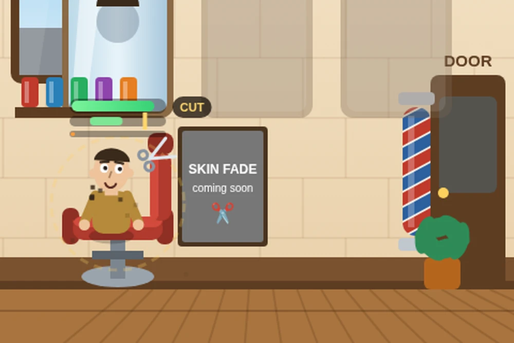 Chair Tycoon — seat clients, time perfect cuts in the green zone, and grow your barbershop empire